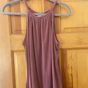 Green Envelope Mauve pink high neck tank top